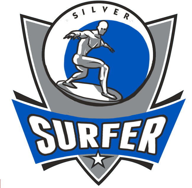 Dallas Mavericks Silver Surfer logo fabric transfer